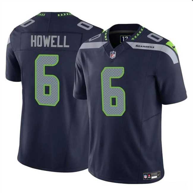 Youth Seattle Seahawks #6 Sam Howell Navy 2023 F.U.S.E. Vapor Limited Stitched Jersey Dzhi->youth nfl jersey->Youth Jersey